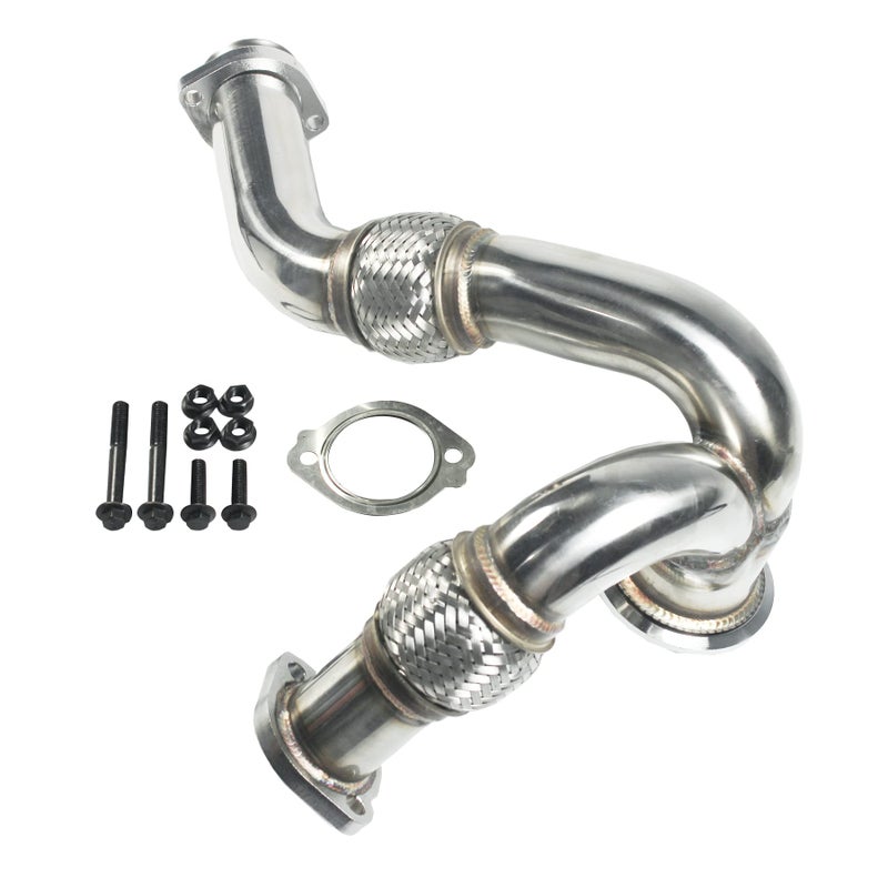 JDMSPEED New Turbocharger Y-Pipe Up Pipe Kit With Gasket Replacement For Ford 6.0L Diesel 2003-2007 Replaces# 5C3Z6K854CA 679-011 679-012 1846581C1 - Image 1